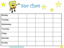 Spongeobob Star Chart Star Chart For Kids Reward Chart