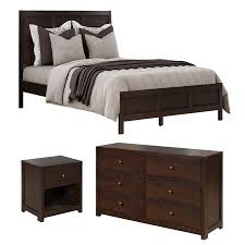 Lots of popular styles to choose from. Classic Rich Brown Finish Wood Bedroom Sets 3 Pieces Bedroom Furniture Sets With Full Size Bed Nightstand And Dresser Solid Wood Bed Room Set 3 Pcs Set From Unbrand Accuweather Shop