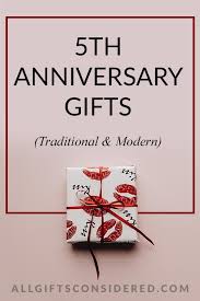 5th anniversary gifts best ideas