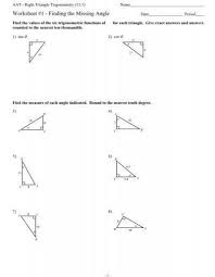 All right, so we have these two angles, and they're going to be equal because they are opposite. Right Triangle Trigonometry Worksheet Section 13 1 Right Triangle Trigonometry Finding The Trigonometry Worksheets Right Triangle Word Problem Worksheets