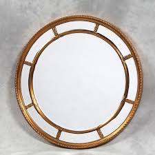 large round gold naomi mirror 112 cm