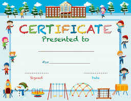 Certificate Kids Certificates Templates Free