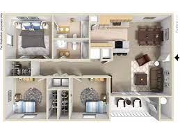 3 bedroom apartment d at 1799