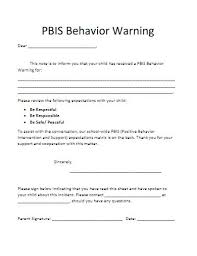 behavior warning letter 10 exles