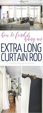 Hang An Extra Long Curtain Rod