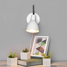 Retro Wall Lamp White Incl Dimmer And