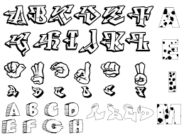 font graffiti alphabet letters a z