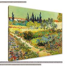 Canvas Print Garden At Arles Vincent