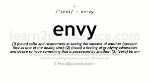 unciation of envy definition of