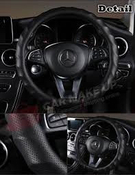 black car steering wheel cover car