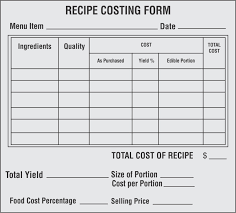 restaurant inventory spreadsheets that