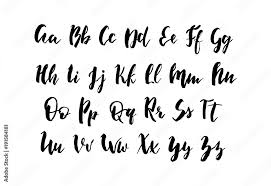 handwritten alphabet hand drawn font