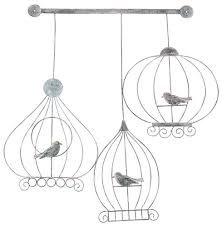 30 X 31 Inches Metal Birdcage Wall Art