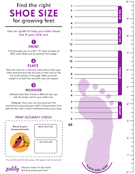 kids shoe size chart for sneakers