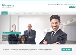 Discovery Free Wordpress Business Theme By Template Express