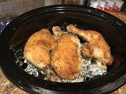 Chicken Quarters In Crock Pot On High gambar png