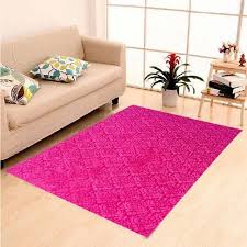pink plain velvet floor carpet