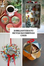 ideas to recycle old christmas cards