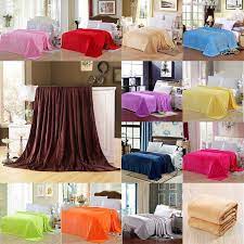 winter flannel blanket solid colors