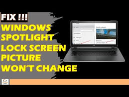 fix windows spotlight lock screen
