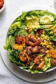 Shrimp And Grilled Corn Salad gambar png