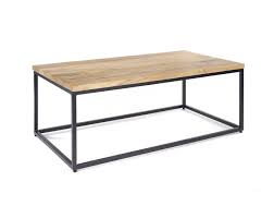 Metal Frame Coffee Table With Wood Top