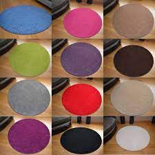 Roll out the round rugs. Small Large Size Circle Circular Round Circles Plain Coloured Floor Carpet Rugs Ebay
