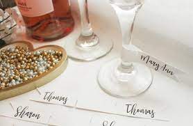 Name Tags For Wine Glasses Champagne
