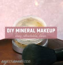 beautiful diy mineral makeup