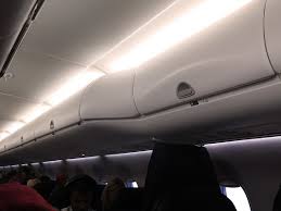 emb 175 small overhead bins above a