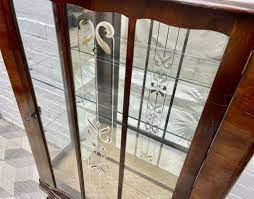 art deco glass display cabinet for