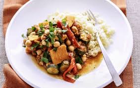 Bring one cup water, chicken broth, or vegetable broth to a boil in a medium saucepan. Moroccan Vegetables With Couscous Sanitarium Health Food Company