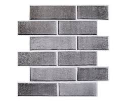 Stick Brick Tile Grey Faux Brick