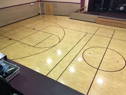 gymnasium floor completed with gf pro