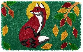 fox pattern latch hook rug kits