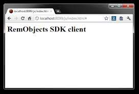 remoting sdk for javascript web client