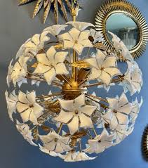 Large Flower Sputnik Ceiling Lamp For