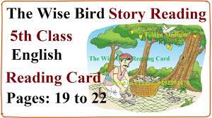 the wise bird reading card m