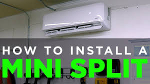 how to install a ductless mini split