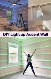 Diy Light Up Accent Wall Frills And
