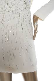 J Mendel Embellished Long Sleeved Dress