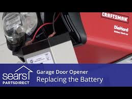 battery on a garage door opener