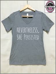 Nevertheless She Persisted Ladies Relaxed Fit V Neck