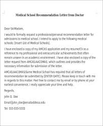 Writing Letters Of Recommendation For Medical School