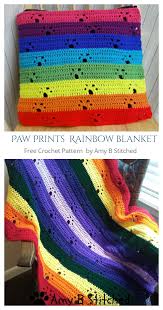 Free doll making projects and doll patterns. Paw Print Blanket Free Crochet Patterns Diy Magazine