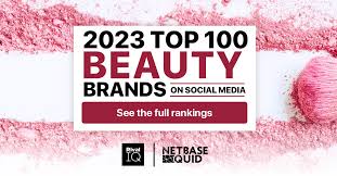 top 100 beauty brands on social a
