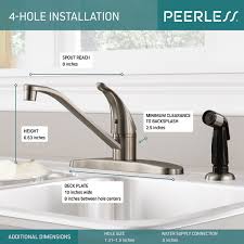 p115lf ss single handle kitchen faucet