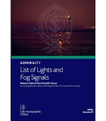Np85 Admiralty List Of Lights And Fog Signals Volume M Western Side Of North Pacific Ocean 2019 20 Edition