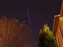 space station visible all night