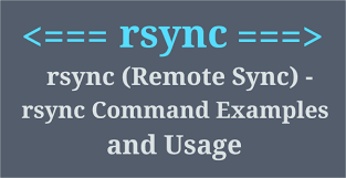 rsync remote sync rsync command